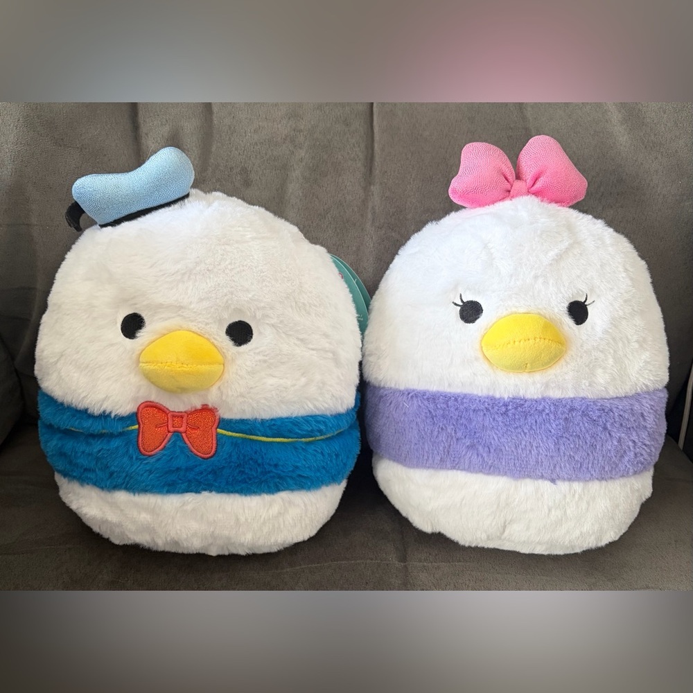 Disney Squishmallows Donald & Daisy Duck Set, NWT